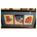 4 pieces Alaskan art - largest 21 inch x 11 inch