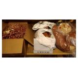 Fall decor lot - 5 ft scarecrow, corn candles,