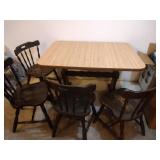 kitchen table and 4 chairs - chairs stand 31 inch
