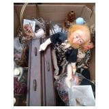 His & Hers dolls, pot pourri, jewelry box, plaques