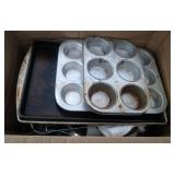 Packers stein, muffin tins, cooling racks, cookie