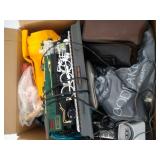 Locomotive telephone, binoculars, flashlights,