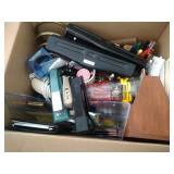 office supplies - 3 hole punches, staplers, pens,