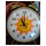 Kelloggs pink sun alarm clock, Tige coffee carafe,