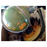 Oaxaca Zapoteco rug, globe, belts, make up