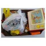 Fisher Price TV, cars, flashcards, dominos, Blue