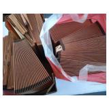 large lot of accordian files