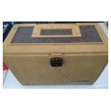 Old Pal tackle box and small black tackle box