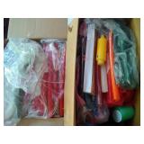 2 boxes of mostly taper candles