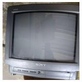 Sony Trinitron TV and Quasar VHS player