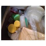 vintage Tupperware lot - canisters, containers,
