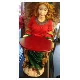 Christmas Angel with tray - stands 39 inches