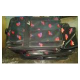 Red Hat 4 piece luggage set and purse, and