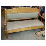 oak sitting bench - 61 inch wide and 36 inch tall
