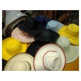 lot of 11 Ladies hats and 2 hat boxes