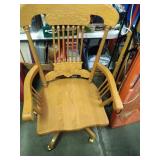 "Winners Only, Inc" oak office chair on wheels, st
