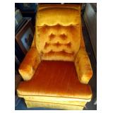 Style Craft gold swivel rocking chair - stands 37