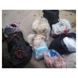 14 bags of linens, pillows, blankets, towels