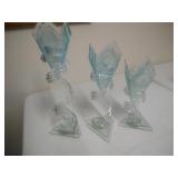 2 sets of candle holders - tallest stand 16 inches