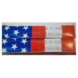 60 nglass Red/White/Blue ornaments with