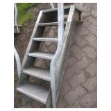 aluminum water ladder/stairs with holes