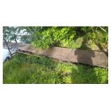 old dock on wheels - estimating 24 feet long
