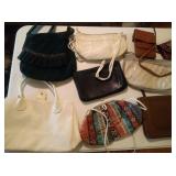 lot of 16 smaller purses, duffle and Handbag file