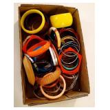 lot of bangel bracelets