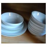 "Gourmet" white dish set by Fitz & Floyd