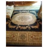 Large wool decorative area rug-9.6 ft x 13.2 ft