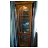 small Lighted Curio Cabinet - 8 glass shelves small Lighted Curio Cabinet - 8 glass shelves