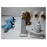 5 pairs of Salt & Pepper Shakers - JFK & Jackie,