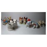 5 pairs of Salt & Pepper Shakers - Dogs including