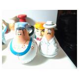 11 pairs of Salt & Pepper Shakers - Couples,