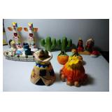 6 pairs of Salt & Pepper Shakers - Native, tallest 6 pairs of Salt & Pepper Shakers - Native, tallest