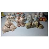 12 pairs of Salt & Pepper Shakers - Pigs