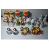 10 pairs of Salt & Pepper Shakers - Floral