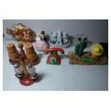 8 pairs of Salt & Pepper Shakers - tallest is 4.5 8 pairs of Salt & Pepper Shakers - tallest is 4.5