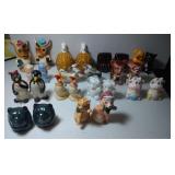 13 pairs of Salt & Pepper Shakers - Animals 13 pairs of Salt & Pepper Shakers - Animals
