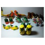 9 pairs of Salt & Pepper Shakers - Tropical and 9 pairs of Salt & Pepper Shakers - Tropical and