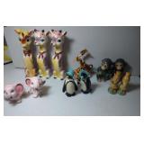 6 pairs of Salt & Pepper Shakers  - Animals with