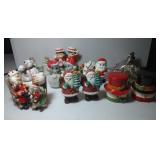 11 pairs of Salt & Pepper Shakers - Christmas,