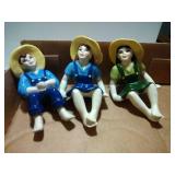 3 Ceramic Arts Studio pieces - 5 inch sitters 3 Ceramic Arts Studio pieces - 5 inch sitters