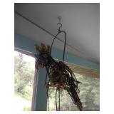 metal pineapple & 2 light up, moving, hanging metal pineapple & 2 light up, moving, hanging