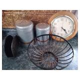 fruit bowl, napkin holder, clock and 2 Better fruit bowl, napkin holder, clock and 2 Better