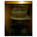 contents of 2 cupboards - deviled egg holder, teak contents of 2 cupboards - deviled egg holder, teak