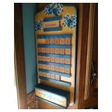 wall changing calendar with pieces wall changing calendar with pieces