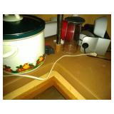 bottom of corner cupboard contents - Food Saver,