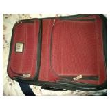 misc lot - medium size luggage, 2 purses, alarm misc lot - medium size luggage, 2 purses, alarm