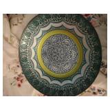 blue/green metal bowl (16 inches), watches, watch blue/green metal bowl (16 inches), watches, watch